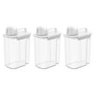 Kit 3 Dispensers Medidor 3,9l Porta Sabão Amaciante New Retro Lavanderia Área Serviço Coza