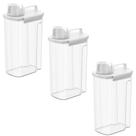 Kit 3 Dispensers Para Amaciante Lavanderia Coza 1,5 New Retrô Pote Com Medidor