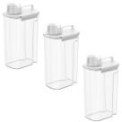 Kit 3 Dispensers Para Amaciante Lavanderia Coza 1,5 New Retrô Pote Com Medidor