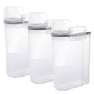 Kit 3 Dispensers Porta Sabão Ração com Medidor 2,5l Lyor Kit 3 Dispensers Porta Sabão Ração com Medidor 2,5l Lyor