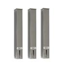 Kit 3 Dispensers Quadrado 50ml Inox