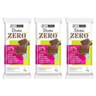 Kit 3 Divine Barra Chocolate Zero Lactose Sem Açúcar Diet 37% Cacau 70g