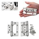Kit 3 Dobradiça Porta Madeira Aço Inox Reforçada Silenciosa Kit 3 Dobradiça Porta Madeira Aço Inox Reforçada Silenciosa