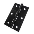 kit 3 Dobradiça Preta Porta / Janela Pino Solto Real 2,5"