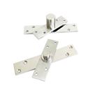 Kit 3 Dobradiças Pivotante Porta 300kg Aço Inox Brilhante