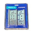 Kit 3 Dobradiças Sobrepor Encaixe Inox Escovado 4x3 Soprano Kit 3 Dobradiças Sobrepor Encaixe Inox Escovado 4x3 Soprano