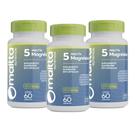 Kit 3 Duom 5 Magnésios Quelato Malato Taurato Citrato Óxido 3x60 Cápuslas - Duom