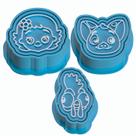 Kit 3 Ejetor Carimbo Brigadeiro Moana Porquinho Pua e Galo