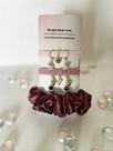 Kit 3 Elasticos de Cabelo com Pingentes - Cherry Cake
