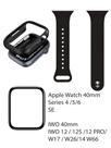Kit 3 em 1: Case TPU , Pulseira de Silicone e Película Compatível com Apple Watch de 40mm : 4 / 5 /