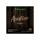 Kit 3 Encordoamento Cavaquinho Pesada Giannini Acústico 65/35 Gescpa