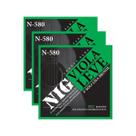 Kit 3 Encordoamento Viola Leve Nig N580 85/15 PRN580L Kit 3 Encordoamento Viola Leve Nig N580 85/15 PRN580L