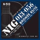 Kit 3 Encordoamento Violão Aço 013 NIG Bronze 85/15 N513