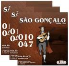 Kit 3 Encordoamento Violão Aço T.Leve - São Gonçalo 11038