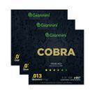 Kit 3 Encordoamento Violão Giannini Aço Cobra GEEFLXF Fósforo Bronze 0.013"
