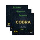 Kit 3 Encordoamento Violão Giannini Cobra GEEF12M Bronze 85/15 Aço 0.010"