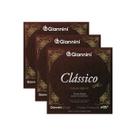 Kit 3 Encordoamento Violão Nylon 7º Corda Giannini Classic GENWPA-7 Bronze 65/35 Pesado