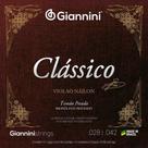 Kit 3 encordoamento violão nylon giannini genwpa pesada clássico
