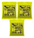Kit 3 Encordoamentos Guitarra Ernie Ball 10 2221