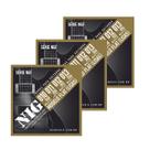 Kit 3 Encordoamentos Guitarra NIG .011/.050 Flat NGF-811