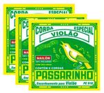 Kit 3 Encordoamentos Passarinho Violão Náilon Com Bolinha Pe 810