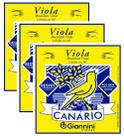 Kit 3 Encordoamentos Viola Canário GESVBL Cebolão em Mi c/ Bolinha