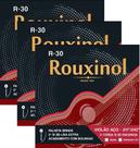 Kit 3 Encordoamentos Violão Aço .011 Rouxinol R-30