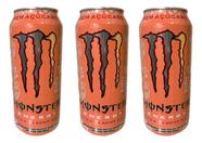 Kit 3 Energético Monster Zero Açúcar Ultra Peachy Keen 473ml