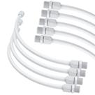 Kit 3 Engate Flexível Rabicho 1/2 PVC 30cm 40cm 50cm 60cm 100cm Para Caixa de Descarga Lavatório -
