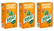 Kit 3 Erva Mate Barão Tradicional a Vácuo 1Kg