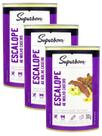 kit 3 Escalope ao Molho Caseiro Vegetal Superbom Lata 380g
