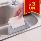 Kit 3 Escova de Limpeza Multiuso ideal para cantos e Janelas