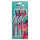 Kit 3 Escovas de Aço Metálica Nylon Limpeza Pesada Noviça