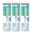 Kit 3 Escovas Dentais Infantil Bebês 0 a 6 meses Cerdas Extra Macia Kess Rosa