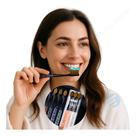 Kit 3 Escovas Dental Cabo Cristal Ultra Macia Dente Sensível Kit 3 Escovas Dental Cabo Cristal Ultra Macia Dente Sensível