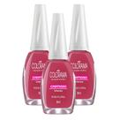 Kit 3 Esmalte Colorama Cor Rosa Floral com 8ml