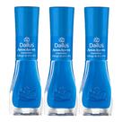 Kit 3 Esmalte Dailus Color Atrás do Arco Íris Cor Tobogã de Arco-íris com 8ml
