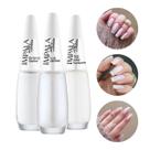 Kit 3 Esmalte Impala Francesinha Top Pop, Lua e Branco