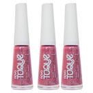 Kit 3 Esmalte Novo Toque Selfie Areia Liquida 8ml Kit 3 Esmalte Novo Toque Selfie Areia Liquida 8ml