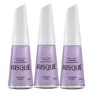 Kit 3 Esmalte Risqué Colorido Cremoso Lavanda Alma 8ml