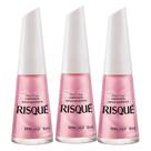 Kit 3 Esmalte Risqué Cor Mini Saia Cintilante com 8ml