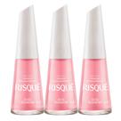 Kit 3 Esmalte Risqué Cor Rose Bombom Hipoalergênico com 8ml Kit 3 Esmalte Risqué Cor Rose Bombom Hipoalergênico com 8ml