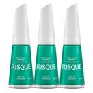 Kit 3 Esmalte Risqué Cor Ver de Verdade com 8ml