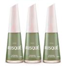 Kit 3 Esmalte Risqué Cremoso Guerreira do Arco-íris 8ml