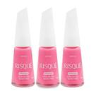Kit 3 Esmalte Risqué Cremoso Nova Cor Look do Dia Good Vibes 8ml