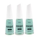 Kit 3 Esmalte Risqué Menta Liza Cremoso 8ml