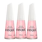 Kit 3 Esmalte Risqué Rosas Cintilantes Pérola 8ml