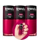 Kit 3 Esmalte Rosa Cremoso Evelyn Friends 7ml Cor Vibrante Kit 3 Esmalte Rosa Cremoso Evelyn Friends 7ml Cor Vibrante