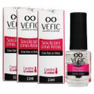 Kit 3 Esmalte Solução Para Unhas Roídas 11ml Vefic