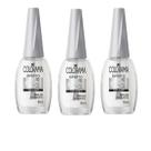 Kit 3 Esmaltes Efeito Gel Colorama Top Coat Brilho Diamante 8ml